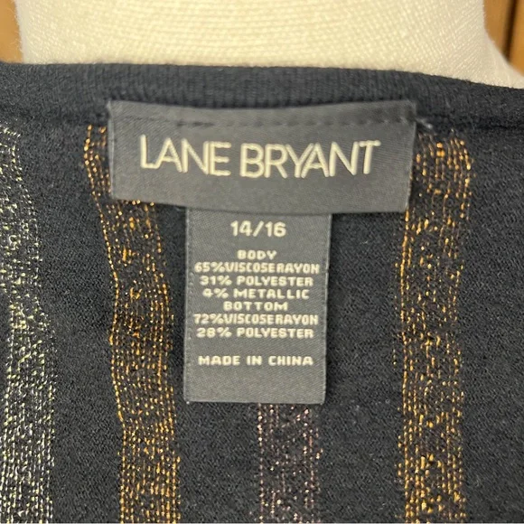 Lane Bryant Women’s Metallic Doleman Sleeve Sweater Size 14/16 - Picture 4 of 4